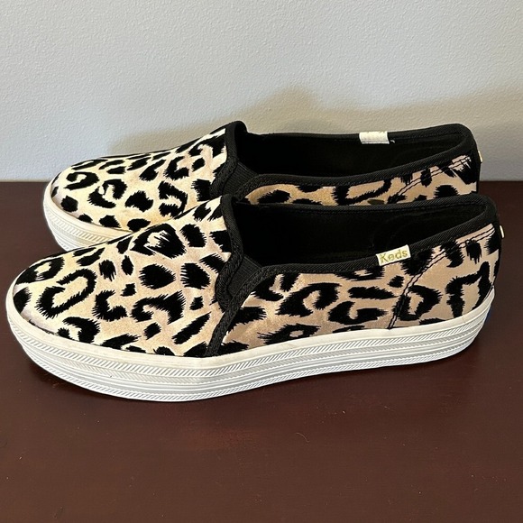 kate spade Shoes - Keds x Kate Spade New York Double Decker Leopard Print Calf Hair Sneakers‎ Sz 8